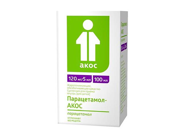 парацетамол-акос 2,4% 120мг/5мл. 100мл. сусп. фл. (сироп) /синтез/ 0780
