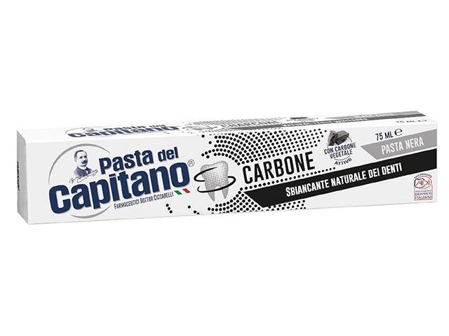*pasta del capitano зубная паста отбеливающая с древесн. углем 75 мл.