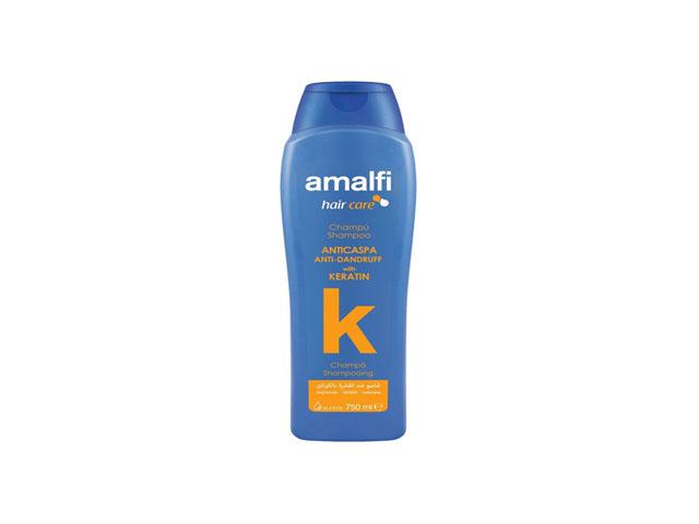amalfi шампунь кератиновый от перхоти keratin anti-dandruff д/всех типов волос 750мл. 5015