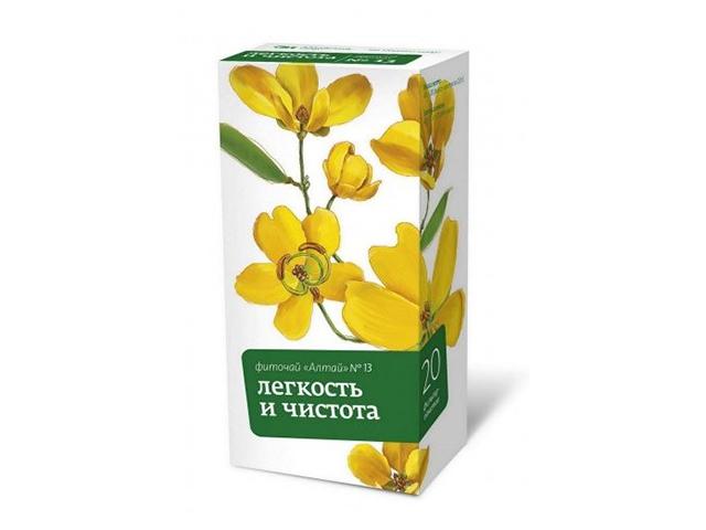 алтай фиточай №13 легкость и чистота 2г. №20 пак.