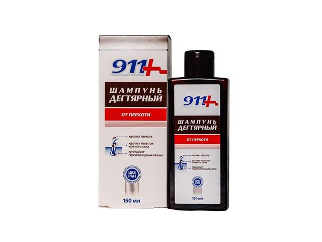 911-шампунь дегтярный п/перхоти 150мл.