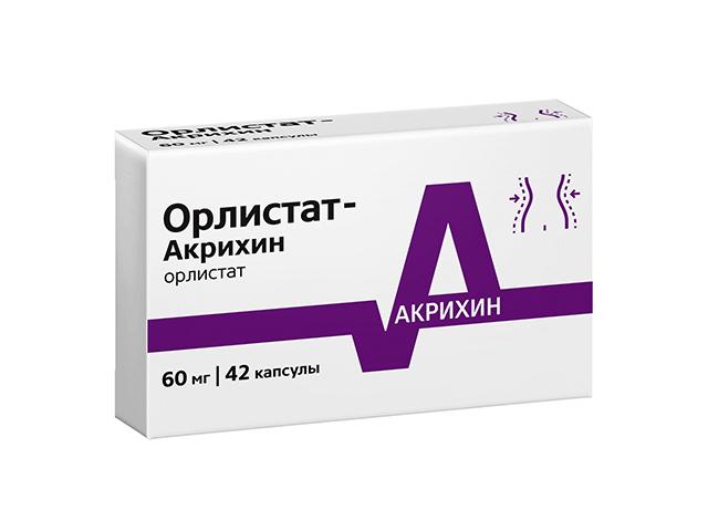 орлистат-акрихин 60мг. №42 капс.