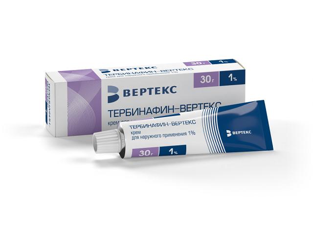 тербинафин-вертекс 1% 30г. крем 3412
