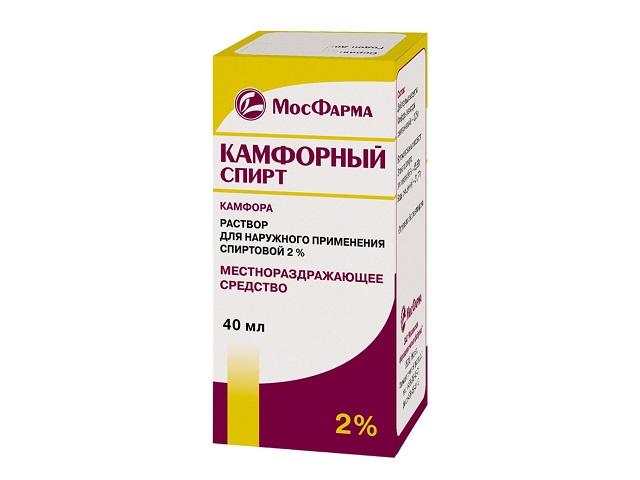 камфорный спирт 2% 40мл. /московская фф/ 4660