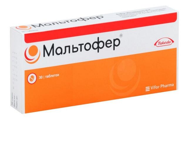 мальтофер 100мг. №30 таб.жев. 1670