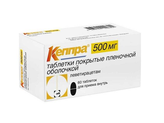 кеппра 500мг. №60 таб. п/п/о