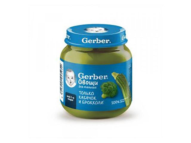 гербер пюре125г. кабачок- брокколи пюре[gerber]
