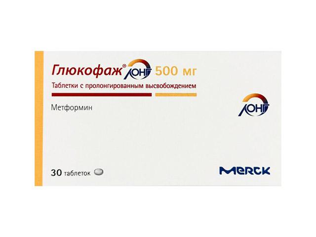глюкофаж лонг 500мг. №30 таб. /мерк/ 6749