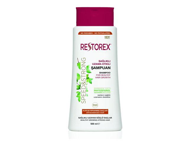 *restorex шампунь  для сухих поврежденных волос с фитостеролом, 500 мл. 096543