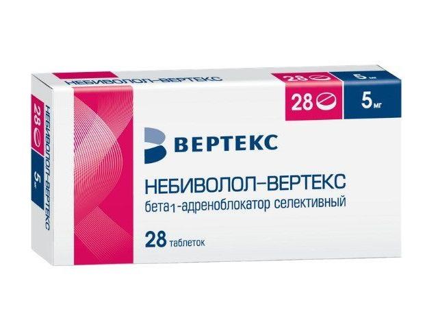 небиволол 5мг. №28 таб. /вертекс/