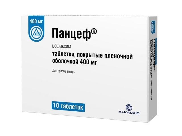 панцеф 400мг. №10 таб. п/п/о