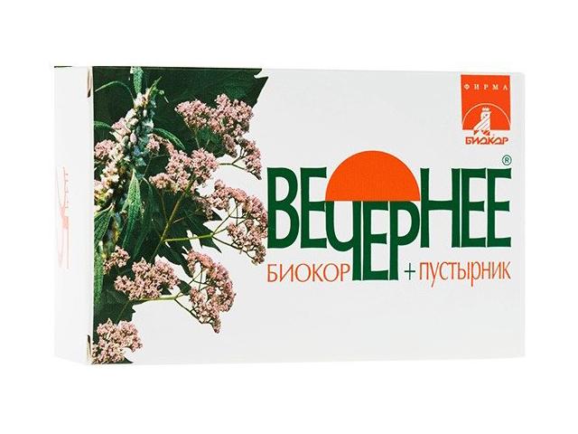 драже вечернее+ пустырник №120 /биокор/
