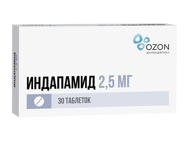 индапамид 2,5мг. №30 таб. п/о /озон/