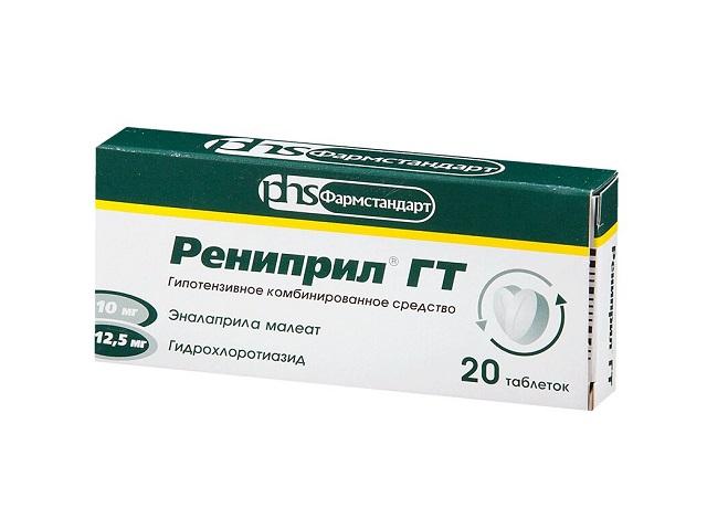 рениприл гт 12,5мг.+10мг. №20 таб.