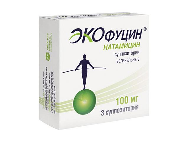 экофуцин 100мг. №3 супп.ваг. /авва рус/