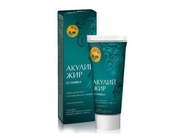 акулий жир крем д/ног пиявка 75мл. [акулья сила]