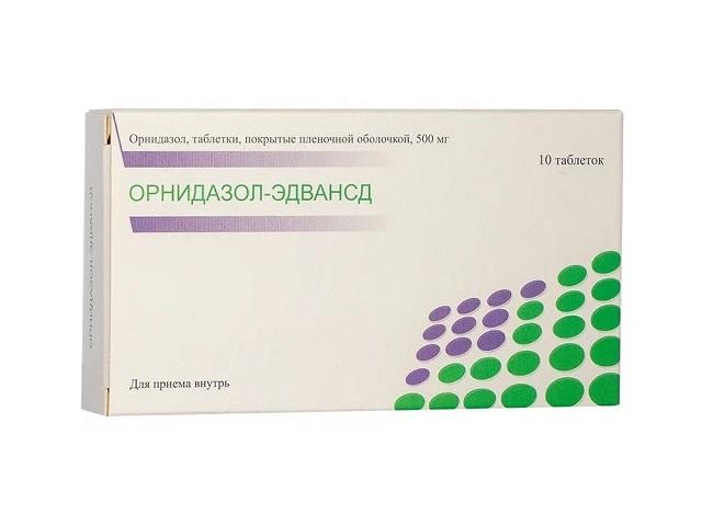 орнидазол-эдвансд 500мг №10 таб. п/п/об.
