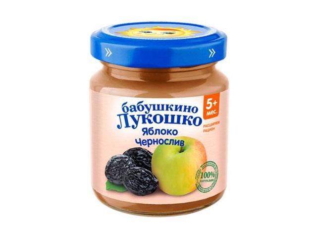 б.лукошко пюре 100г. яблоко+чернослив