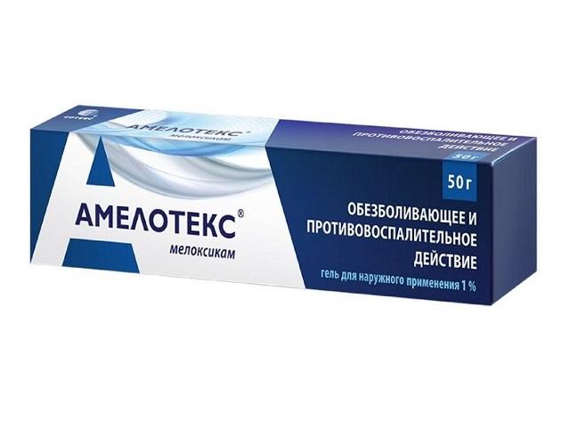 амелотекс гель 1% 50г. туба 0674