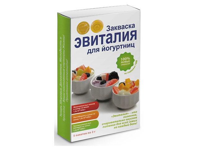эвиталия закваска д/йогуртниц 2г. №5 пак.