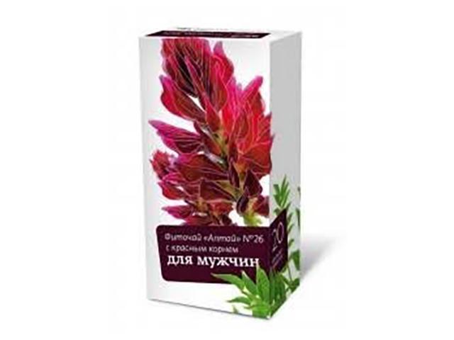 алтай фиточай №26 д/мужчин красный корень копеечник 2г. №20 пак.