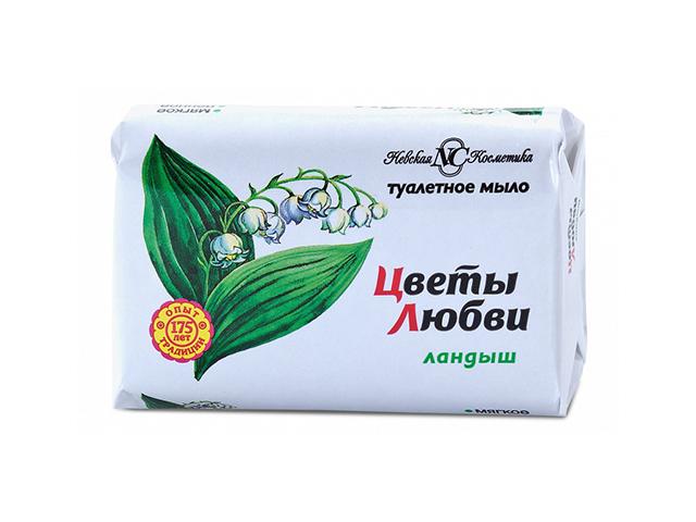 цветы любви мыло ландыш  90г. /невская косметика/