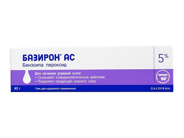 базирон ас 5% 40г. гель 0702