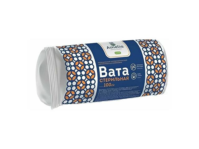 амелия вата хирург. стер. 100г.