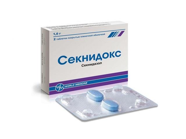 секнидокс 1г. №2 таб. п/о