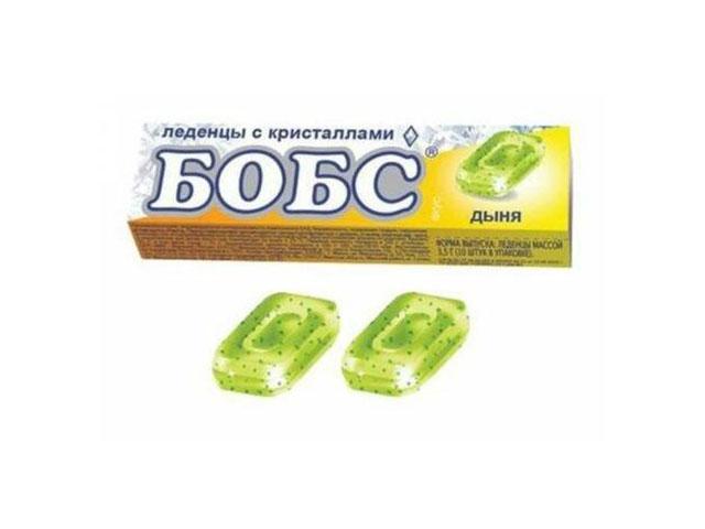 бобс леденцы дыня с мятными кристаллами  3,5г. №10