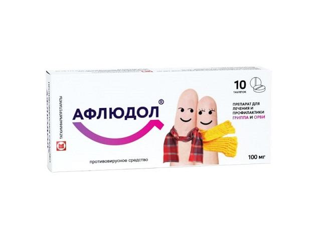 афлюдол 100мг.№10 таб. п/п/о