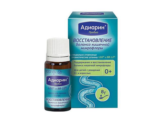 адиарин пробио 8г. капли д/приема внутрь