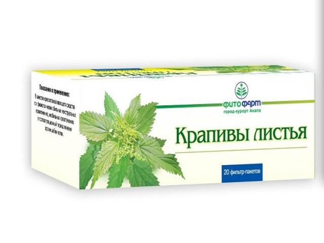 крапивы листья, ф/п по 1,5г №20 /фитофарм/ 0675