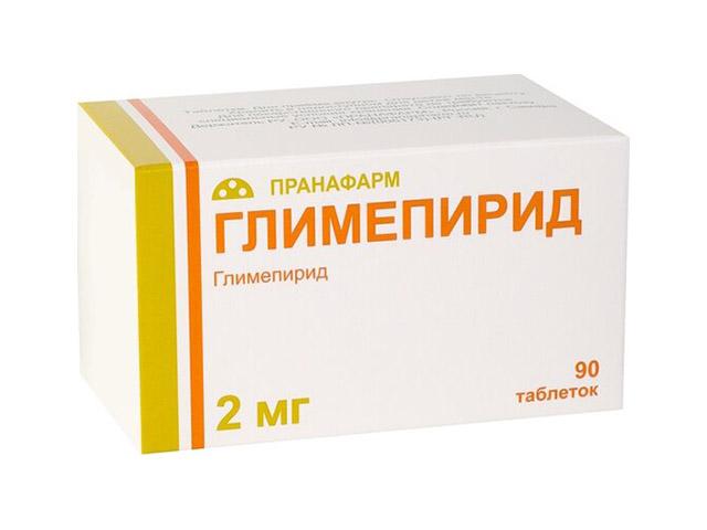 глимепирид 2мг. №90 таб. /пранафарм/