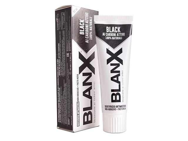 blanx pro black charcoral зубная паста с углем, отбеливающая, 75 мл. ga1492900
