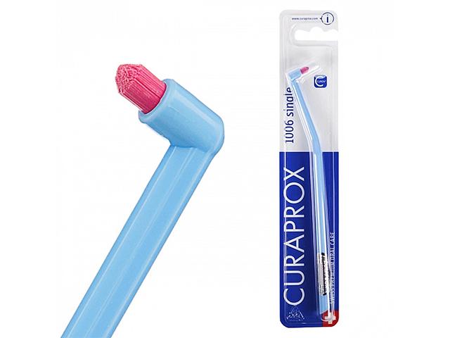 curaprox зубная щетка монопучковая single & sulcular. 6мм. cs1006