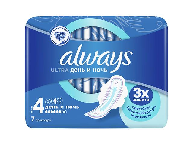 олвэйз прокладки ультра day&night дуо №7 [always]