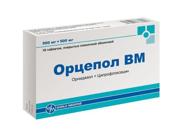 орцепол вм 500мг+500мг №10 таб.п/п/о 0700