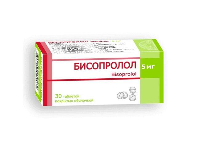 бисопролол 5мг. №30 таб. п/о /борисовский/