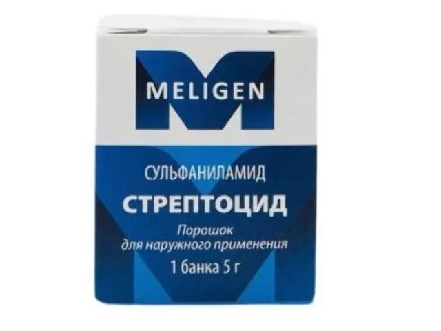 стрептоцид пор.д/нар. прим. банка 5г