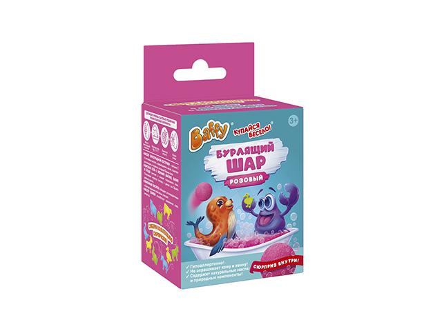 бурлящий шар с сюрпризом, розовый baffy d0154-p