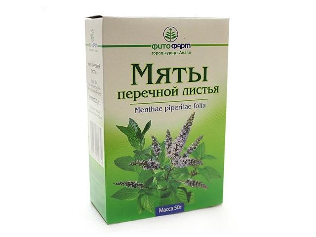 мяты перечной лист 50г. (мята) /фитофарм/ 0750