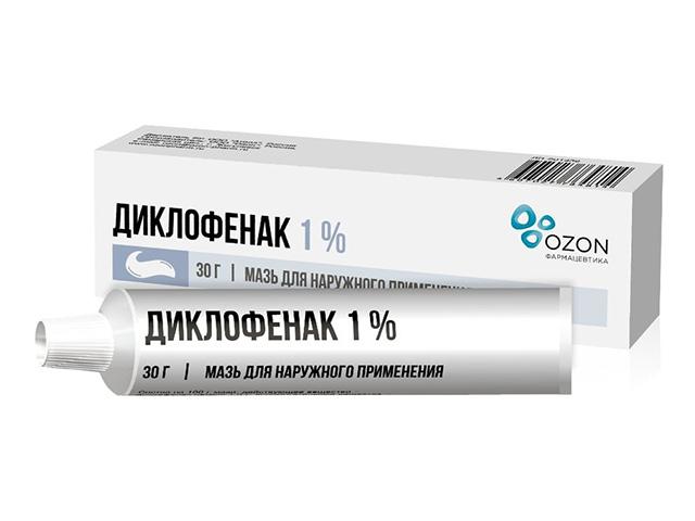 диклофенак 1% 30г. мазь /озон/
