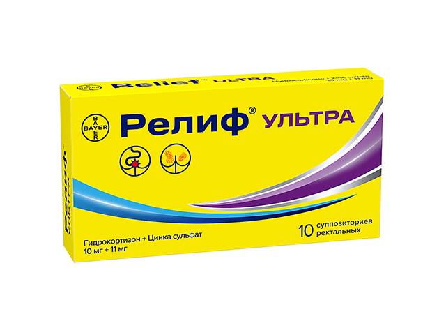 релиф ультра 0,01+0,011 №10 супп.рект.