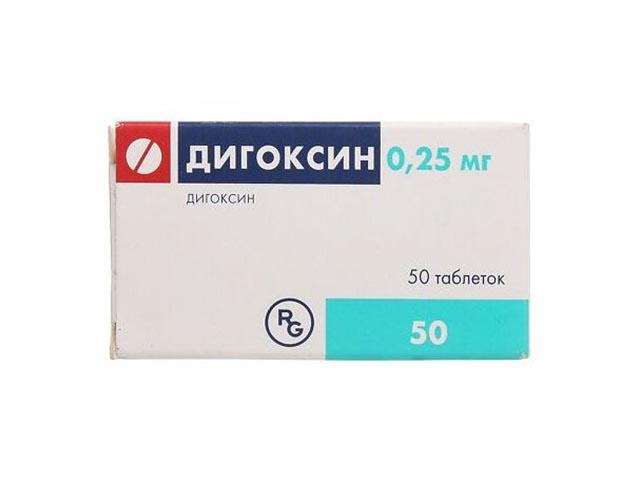 дигоксин 250мкг. №50 таб. /гедеон рихтер/