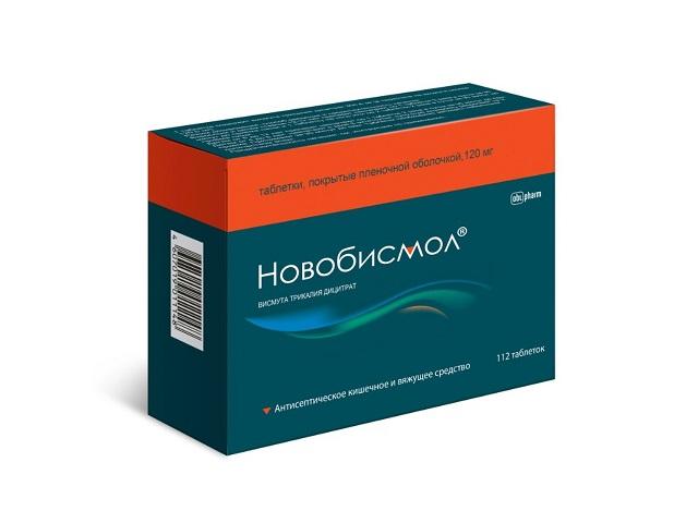 новобисмол 120мг. №112 таб. п/о