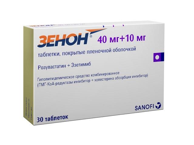 зенон 40 мг +10 мг №30 табл п/о плен