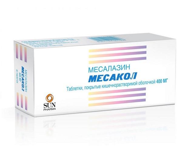 месакол 400мг. №50 таб. п/о киш. 1098