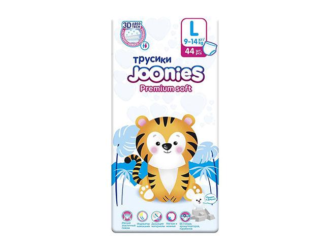 joonies подгузники-трусики д/детей р.l 9-14кг. №44