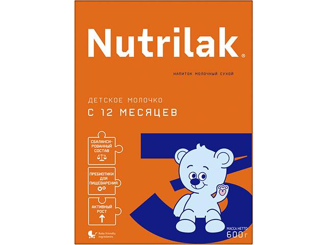нутрилак-3 молочко дет. сух. мол.напиток 600г. 12+мес. [nutrilak]